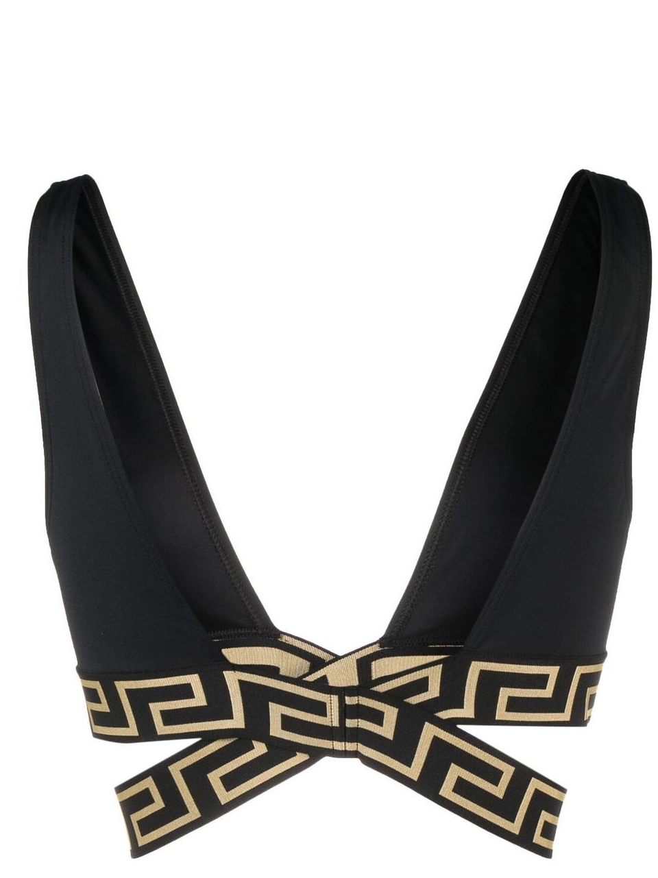Affordable top Women Border bikini Greca triangle Versace 0708